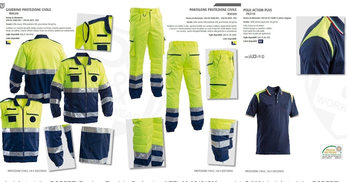 Abbigliamento 2025 protezione civile